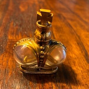 VTG Prince Matchabelli Crown Perfume Bottle 1/4 oz Golden Autumn 1960s